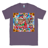 Lavender Love Christmas highland cow Classic Tee - CowhideDigitalArt