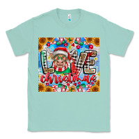 Seafoam Love Christmas highland cow Classic Tee - CowhideDigitalArt
