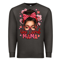 Smoke one loved mama messy bun Premium Sweatshirt - texasbilliewilder