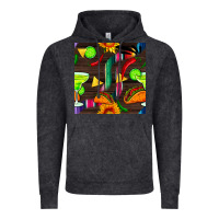 Vintage Black margarita and taco seamless pattern Vintage Hoodie - BundleAndBundleShop