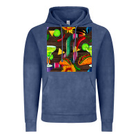 Vintage Denim margarita and taco seamless pattern Vintage Hoodie - BundleAndBundleShop