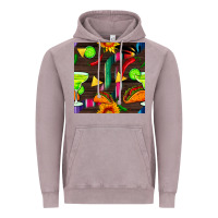 Vintage Zinc margarita and taco seamless pattern Vintage Hoodie - BundleAndBundleShop