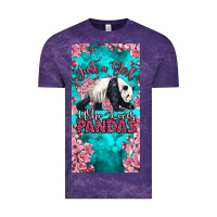 Cloud Purple just a girl who loves pandas Vintage Tee - LillyAllenDesigns