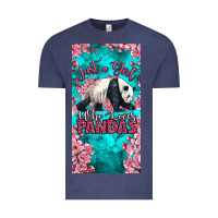 Vintage Denim just a girl who loves pandas Vintage Tee - LillyAllenDesigns