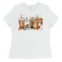 White latte coffee cups Ladies Tee - Zillion Design Studio