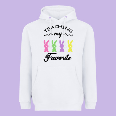 Teaching My Favorite Bunny Heavyweight Hoodie Designed By Bettercallsaul