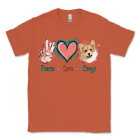 Copper Peace Love Corgi Classic Tee - Jasminsmagicworld