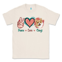 Natural Peace Love Corgi Classic Tee - Jasminsmagicworld