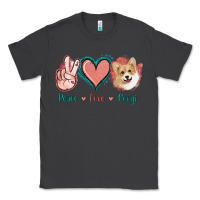 Smoke Peace Love Corgi Classic Tee - Jasminsmagicworld