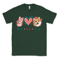 Sports Green Peace Love Corgi Classic Tee - Jasminsmagicworld