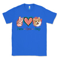 True Royal Peace Love Corgi Classic Tee - Jasminsmagicworld