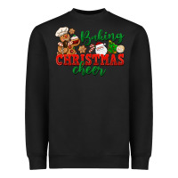 Black Baking Christmas cheer Heavyweight Sweatshirt - NancyCooperArtShop