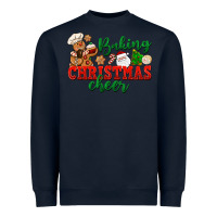 Navy Baking Christmas cheer Heavyweight Sweatshirt - NancyCooperArtShop