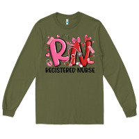 Rn Registered Nurse Valentines Day Long Sleeve Tee | Teevron