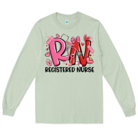 Matcha rn registered nurse valentines day Long Sleeve Tee - MaliasSmallBusiness
