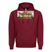 Burgundy football therapy license plate Zipper Hoodie - BundleAndBundleShop