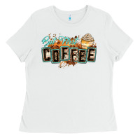 White but first coffee Ladies Tee - Zillion Design Studio