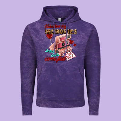 Valentines Day Memories Come First Vintage Hoodie Designed By Adodesignshop