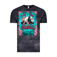 Cloud Black just a girl who loves pandas Vintage Tee - LillyAllenDesigns