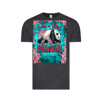 Vintage Black just a girl who loves pandas Vintage Tee - LillyAllenDesigns
