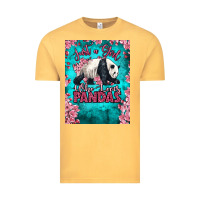 Vintage Mustard just a girl who loves pandas Vintage Tee - LillyAllenDesigns