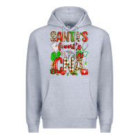 Heather Grey santa's favorite cna Premium Hoodie - texasbilliewilder