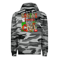 Slate Camo santa's favorite cna Premium Hoodie - texasbilliewilder