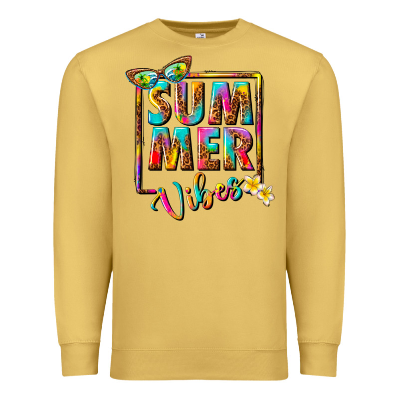 Summer Vibes Premium Sweatshirt by NancyCooperArtShop | Teevron