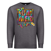 Charcoal Heather summer vibes Premium Sweatshirt - NancyCooperArtShop