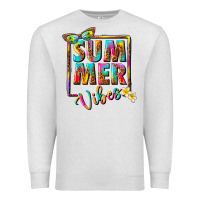 Oatmeal Heather summer vibes Premium Sweatshirt - NancyCooperArtShop