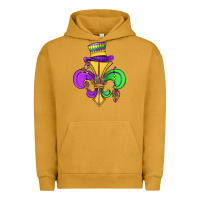 Pigment Peanut Butter fleur de lis Urban Hoodie - OliviaCreatesArt