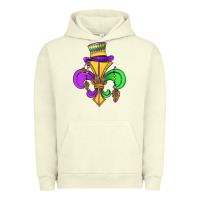 Pigment Pistachio fleur de lis Urban Hoodie - OliviaCreatesArt