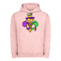 Pigment Salmon fleur de lis Urban Hoodie - OliviaCreatesArt