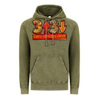 Vintage Olive three up three down softball Vintage Hoodie - Jasminsmagicworld