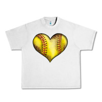 Lunar Rock softball heart Urban Heavy Tee - LillyAllenDesigns