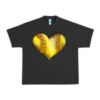 Softball Heart Urban Heavy Tee | Teevron