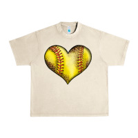 Sandshell softball heart Urban Heavy Tee - LillyAllenDesigns