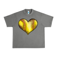 Tornado softball heart Urban Heavy Tee - LillyAllenDesigns