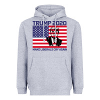 Heather Grey Trump 2020 Make Liberals cry Again Heavyweight Hoodie - Bettercallsaul