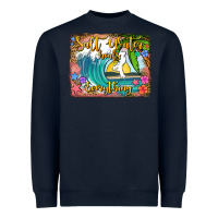 Navy salt water heals everything Heavyweight Sweatshirt - Jasminsmagicworld