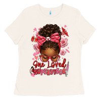 Bone one loved supervisor afro messy bun Ladies Tee - texasbilliewilder