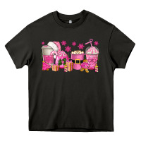 Asphalt pink christmas coffee cups Heavy Core Tee - texasbilliewilder