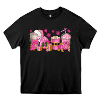 Black pink christmas coffee cups Heavy Core Tee - texasbilliewilder