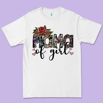 Mama Of Girl Premium Tee Designed By Sublimationcraftshop