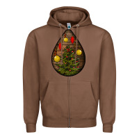 Chestnut christmas  teardrop Zipper Hoodie - BundleAndBundleShop