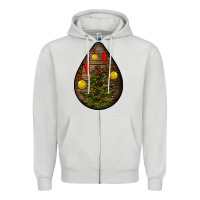 Dove Grey christmas  teardrop Zipper Hoodie - BundleAndBundleShop