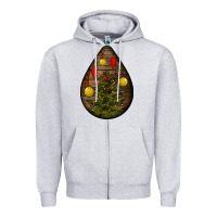 Heather Grey christmas  teardrop Zipper Hoodie - BundleAndBundleShop