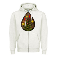 Oatmeal Heather christmas  teardrop Zipper Hoodie - BundleAndBundleShop