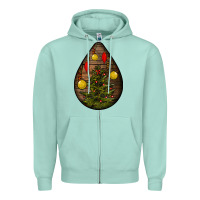 Seafoam christmas  teardrop Zipper Hoodie - BundleAndBundleShop