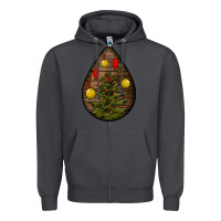 Smoke christmas  teardrop Zipper Hoodie - BundleAndBundleShop
